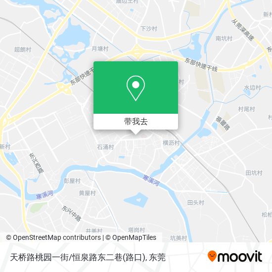 天桥路桃园一街/恒泉路东二巷(路口)地图