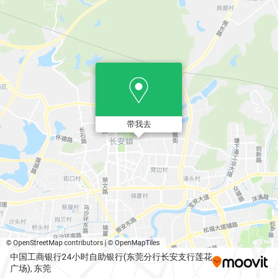 中国工商银行24小时自助银行(东莞分行长安支行莲花广场)地图