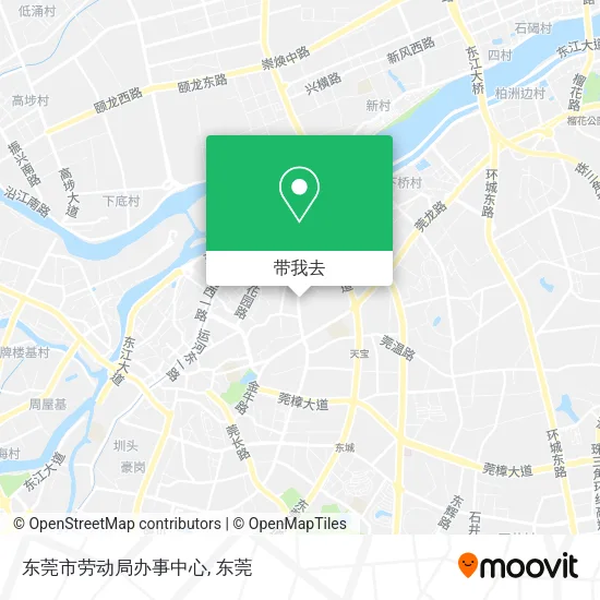 东莞市劳动局办事中心地图