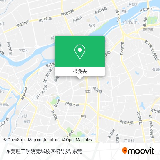 东莞理工学院莞城校区招待所地图