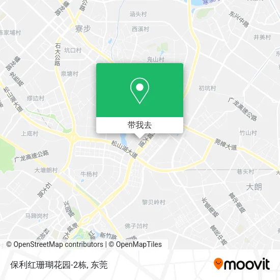 保利红珊瑚花园-2栋地图