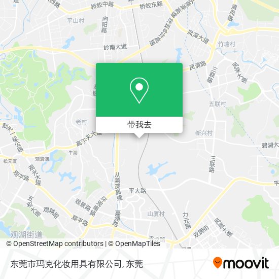 东莞市玛克化妆用具有限公司地图