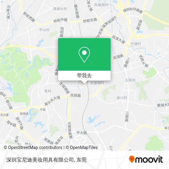 深圳宝尼迪美妆用具有限公司地图
