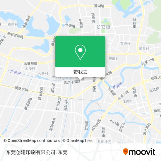 东莞创建印刷有限公司地图
