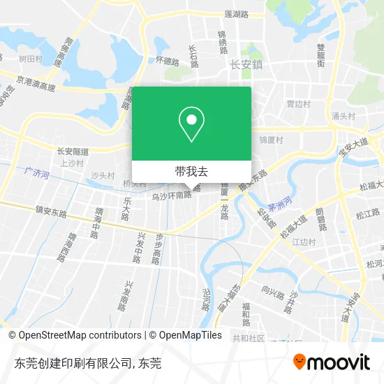 东莞创建印刷有限公司地图