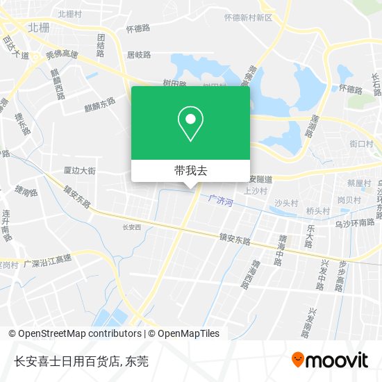 长安喜士日用百货店地图