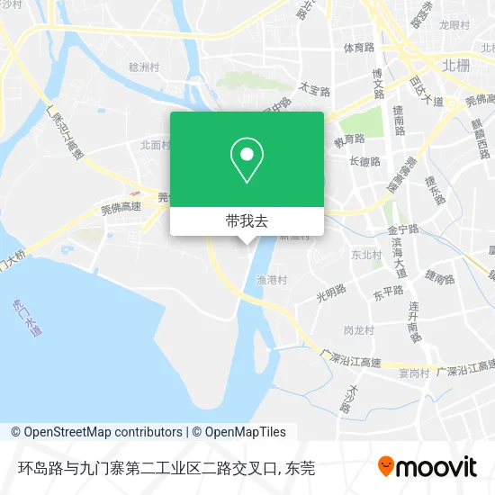 环岛路与九门寨第二工业区二路交叉口地图