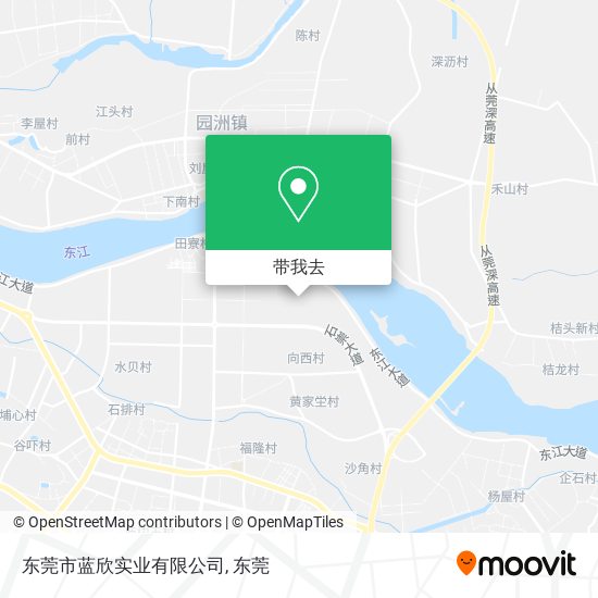 东莞市蓝欣实业有限公司地图