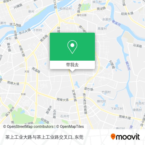 茶上工业大路与茶上工业路交叉口地图
