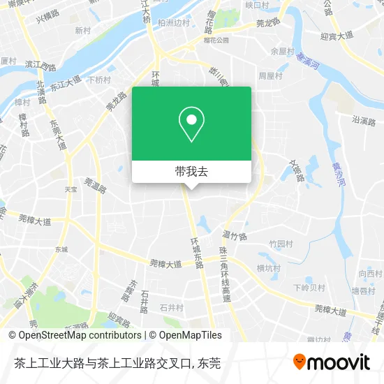 茶上工业大路与茶上工业路交叉口地图