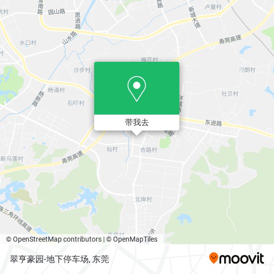 翠亨豪园-地下停车场地图