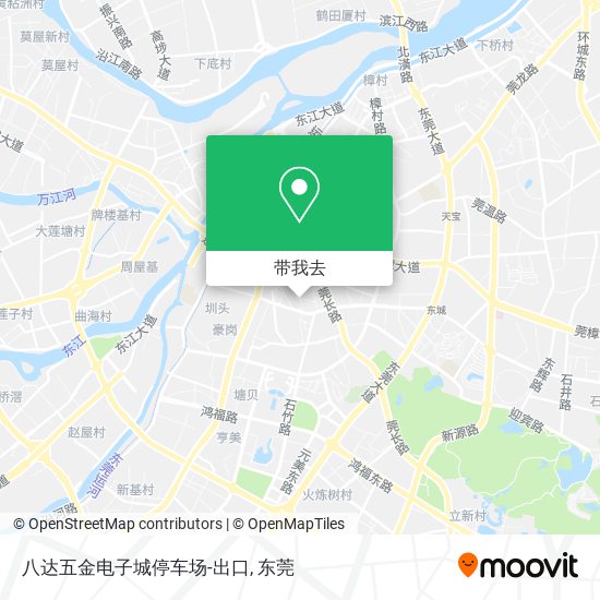八达五金电子城停车场-出口地图