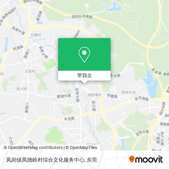 凤岗镇凤德岭村综合文化服务中心地图