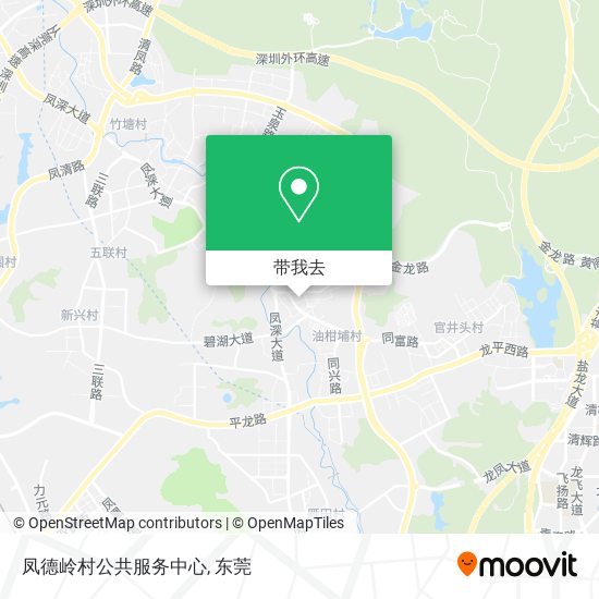 凤德岭村公共服务中心地图