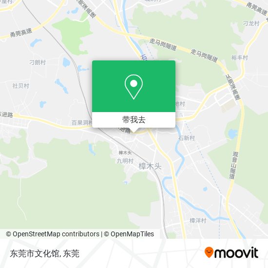 东莞市文化馆地图