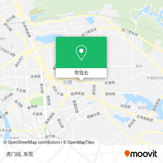 虎门段地图