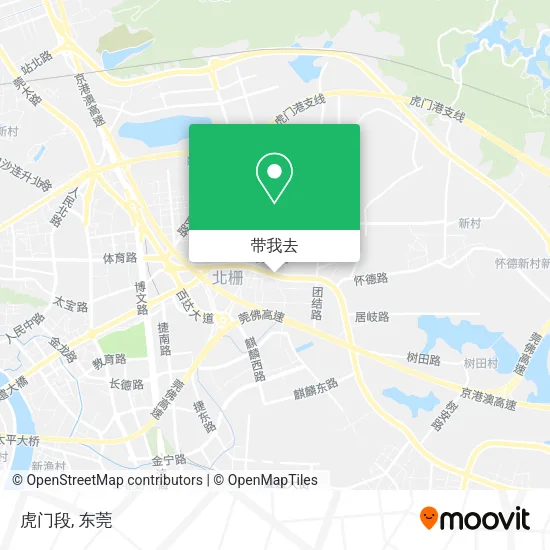虎门段地图