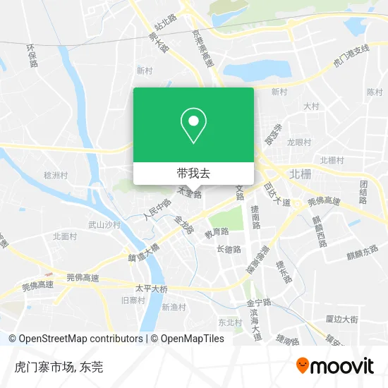 虎门寨市场地图