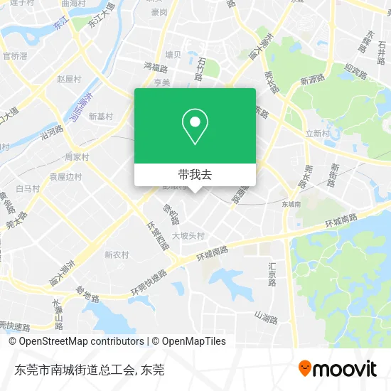 东莞市南城街道总工会地图