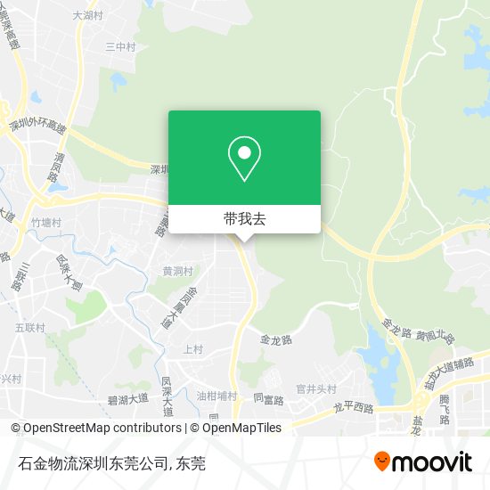 石金物流深圳东莞公司地图