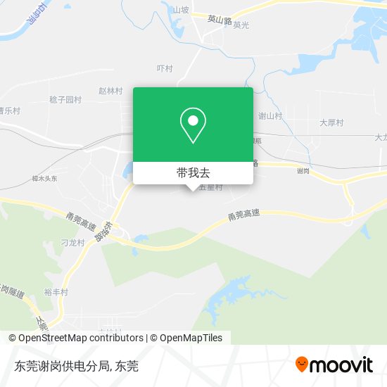 东莞谢岗供电分局地图