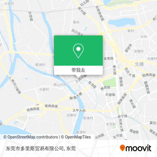 东莞市多里斯贸易有限公司地图