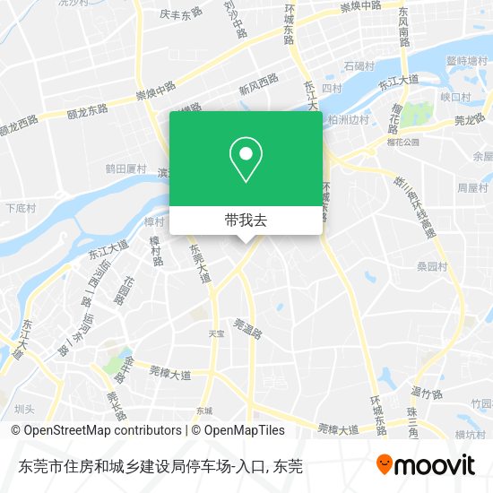 东莞市住房和城乡建设局停车场-入口地图