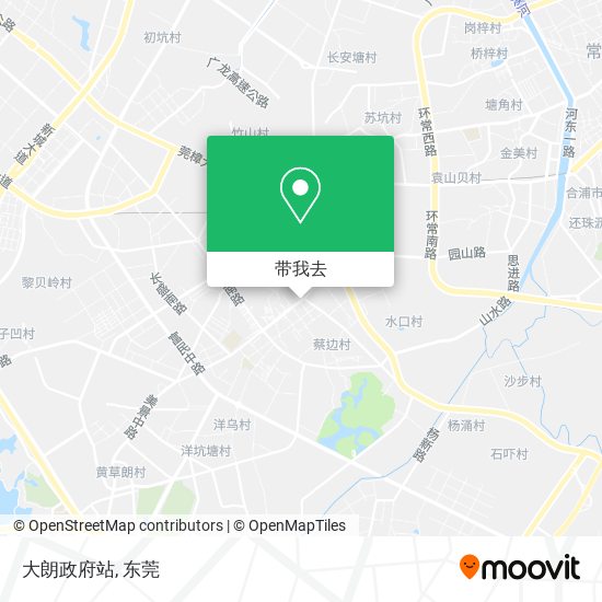 大朗政府站地图