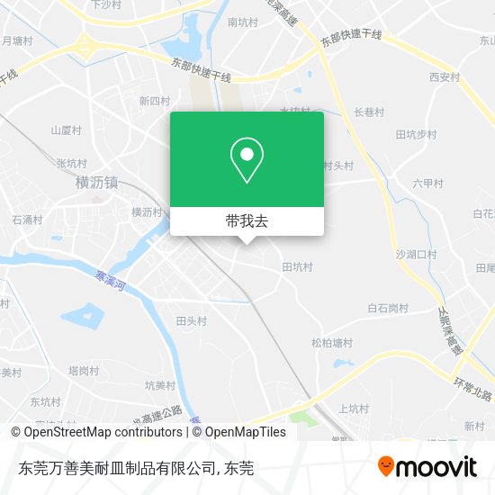 东莞万善美耐皿制品有限公司地图