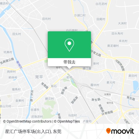 星汇广场停车场(出入口)地图