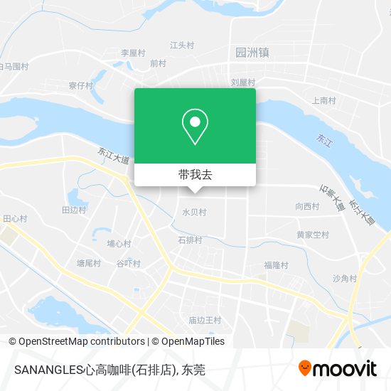 SANANGLES心高咖啡(石排店)地图
