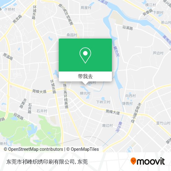 东莞市祁峰织绣印刷有限公司地图