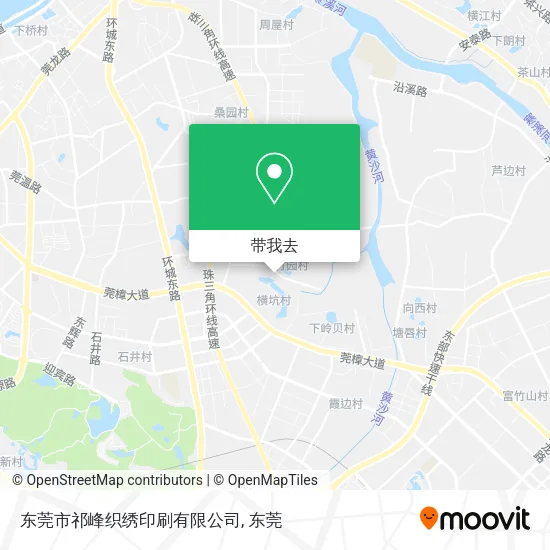 东莞市祁峰织绣印刷有限公司地图