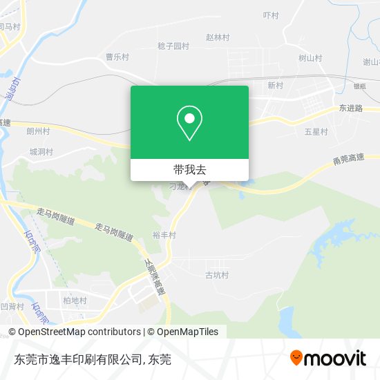 东莞市逸丰印刷有限公司地图
