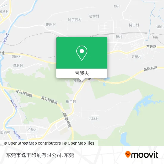东莞市逸丰印刷有限公司地图