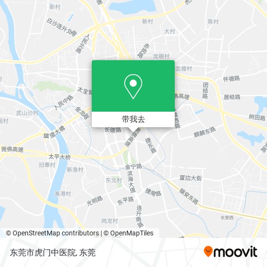 东莞市虎门中医院地图