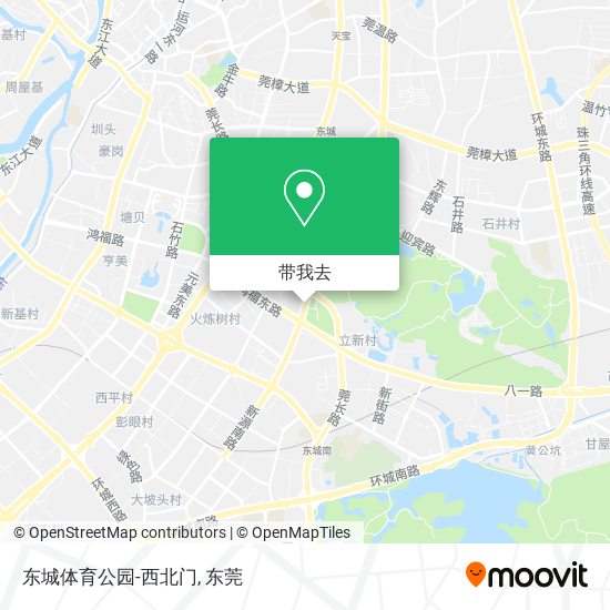 东城体育公园-西北门地图