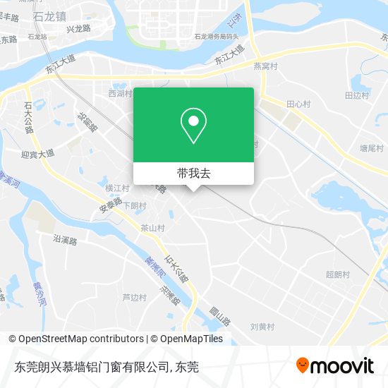 东莞朗兴慕墙铝门窗有限公司地图