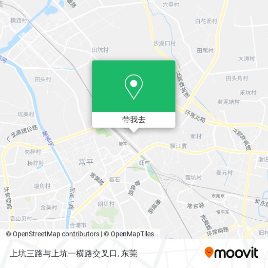上坑三路与上坑一横路交叉口地图