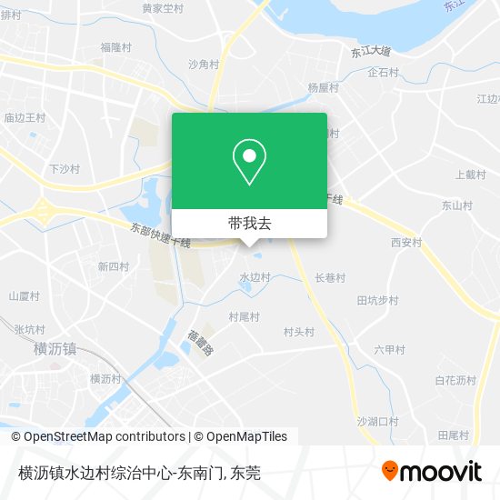 横沥镇水边村综治中心-东南门地图