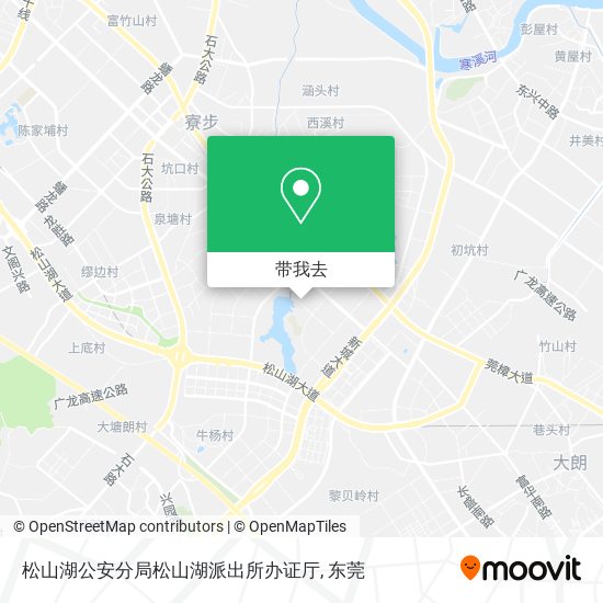 松山湖公安分局松山湖派出所办证厅地图