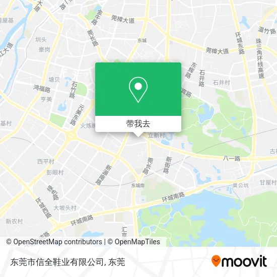 东莞市信全鞋业有限公司地图