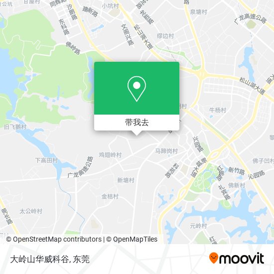 大岭山华威科谷地图