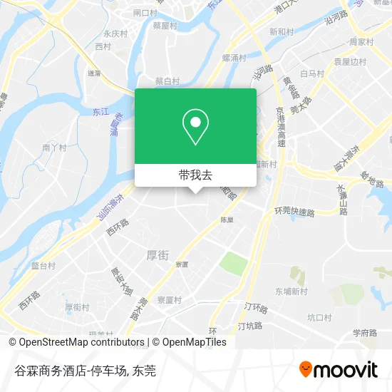 谷霖商务酒店-停车场地图