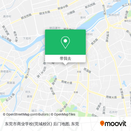 东莞市商业学校(莞城校区) 后门地图地图