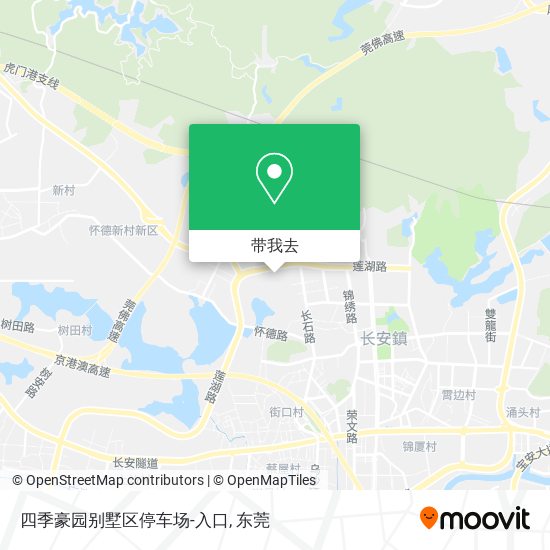 四季豪园别墅区停车场-入口地图