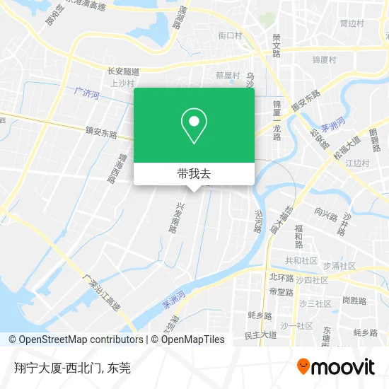 翔宁大厦-西北门地图