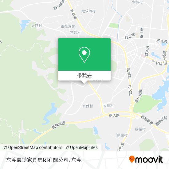 东莞展博家具集团有限公司地图