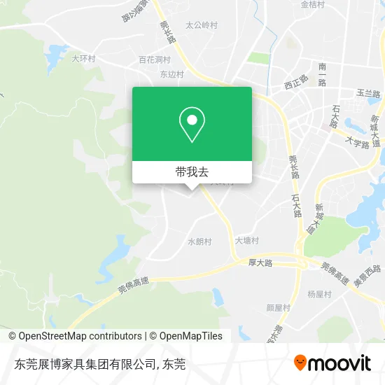 东莞展博家具集团有限公司地图