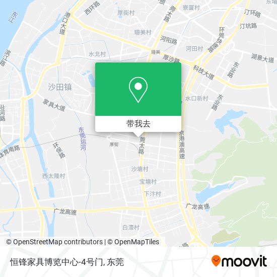 恒锋家具博览中心-4号门地图
